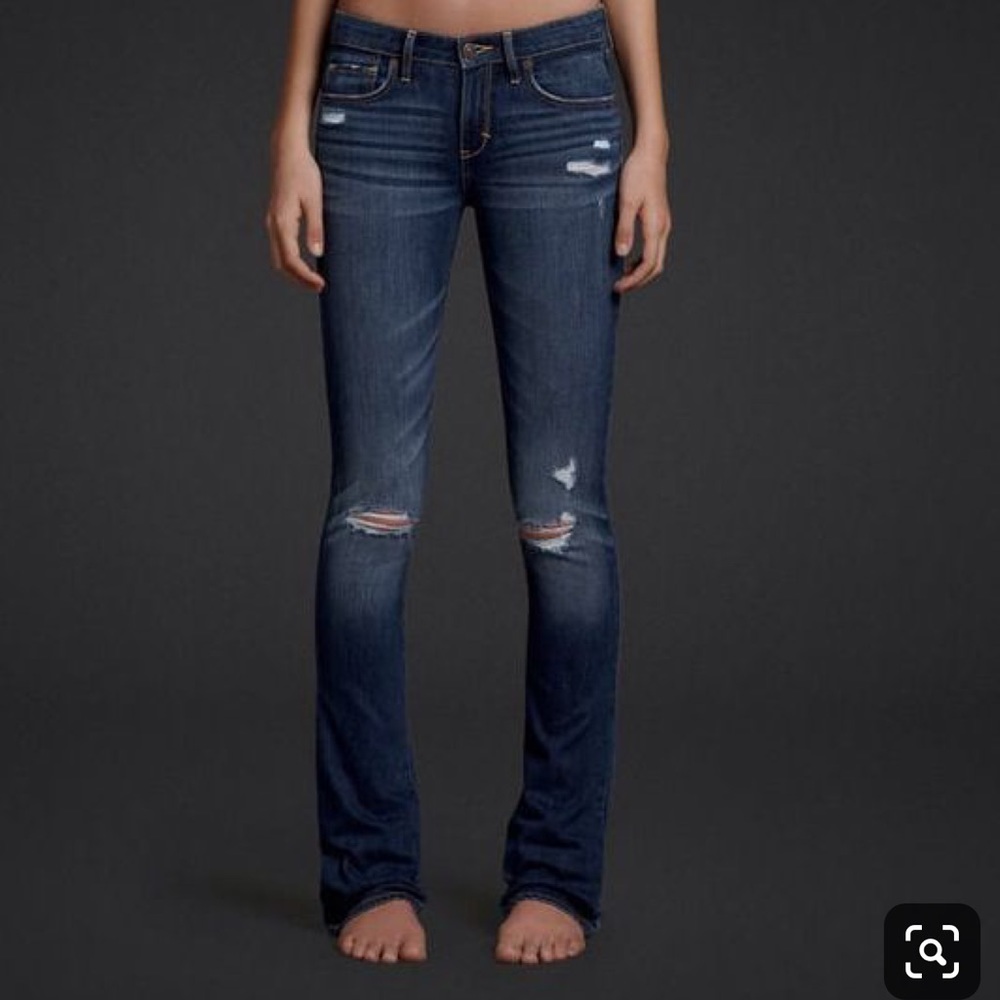 A&F Destroyed Bootcut Jeans - Picture 3 of 6